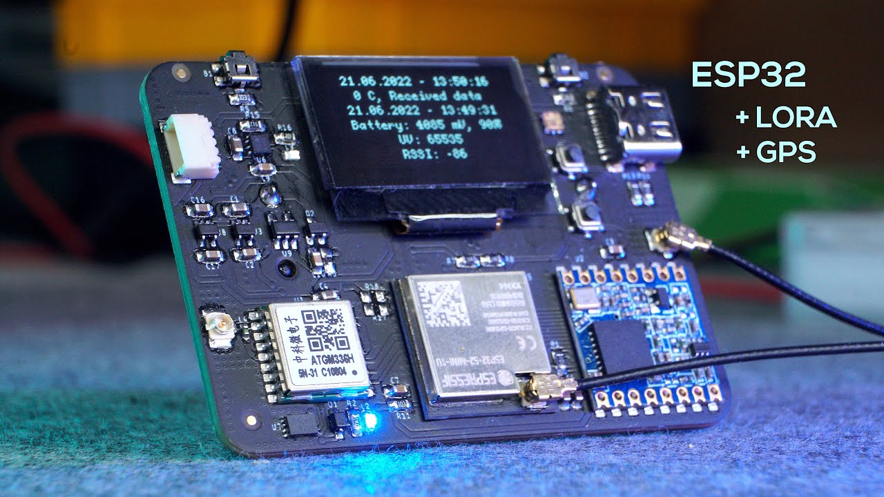 I built a LORA GPS-Tracker with ESP32 | makermoekoe