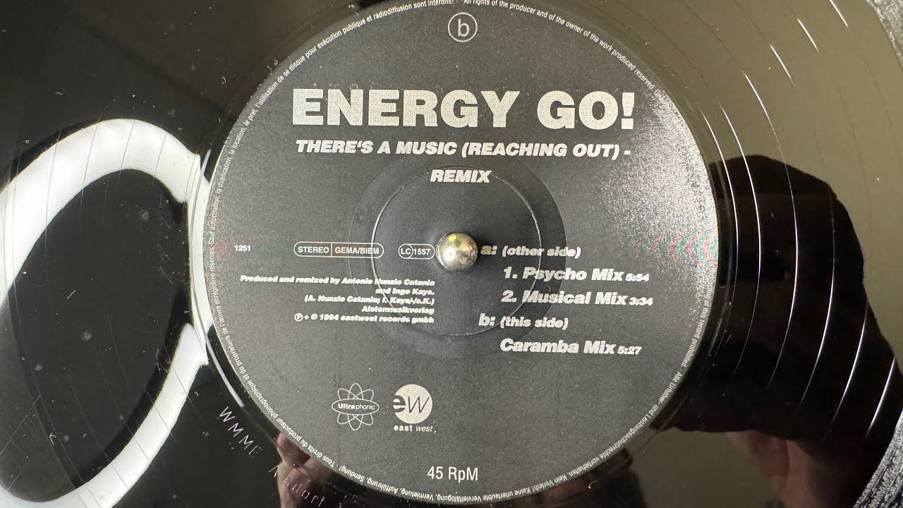 Energy Go! – There's A Music (Reaching Out) (Caramba Mix) - Ultraphonic – 1251 (1994)