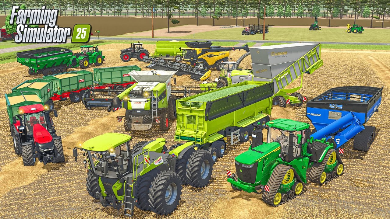 Making Chopped ALFAFIA & Wheat Harvest In Fs25 | Farming Simulator 25 |