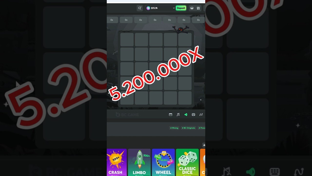 BIGGEST Mines Multiplier Ever Attempted - 5.2M Challenge