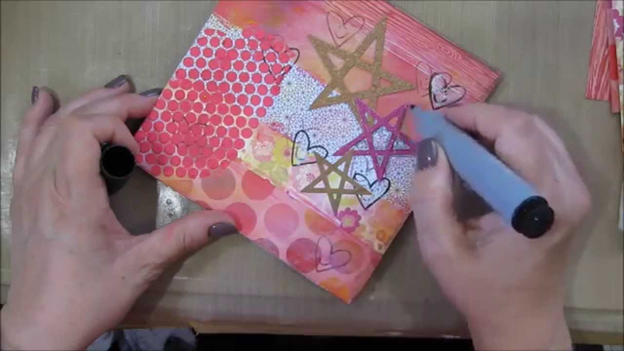 Design Memory Craft {Mini Canvas - Be Happy!}