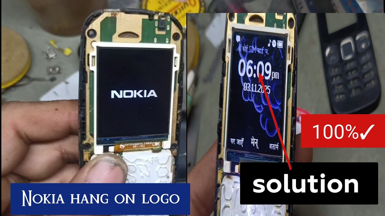 Nokia 105 TA 1010 Nokia Hang ON Logo solutions 100%✓ #repair #frp #tech 
