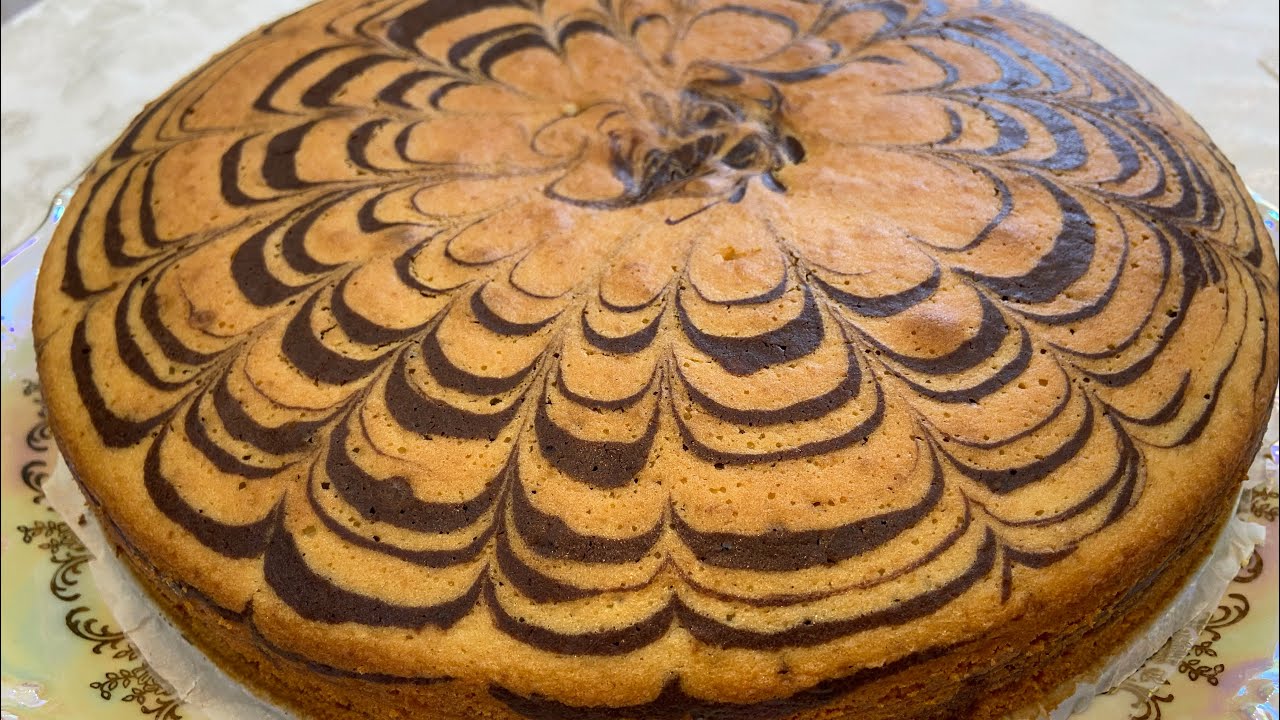 ZEBRA KEK TARİFİ/ZEBRA KEK NASIL YAPILIR/KOLAY TATLI TARİFİ/ZEBRA KEKS RESEPTİ/ZEBRA CAKE RECİPE