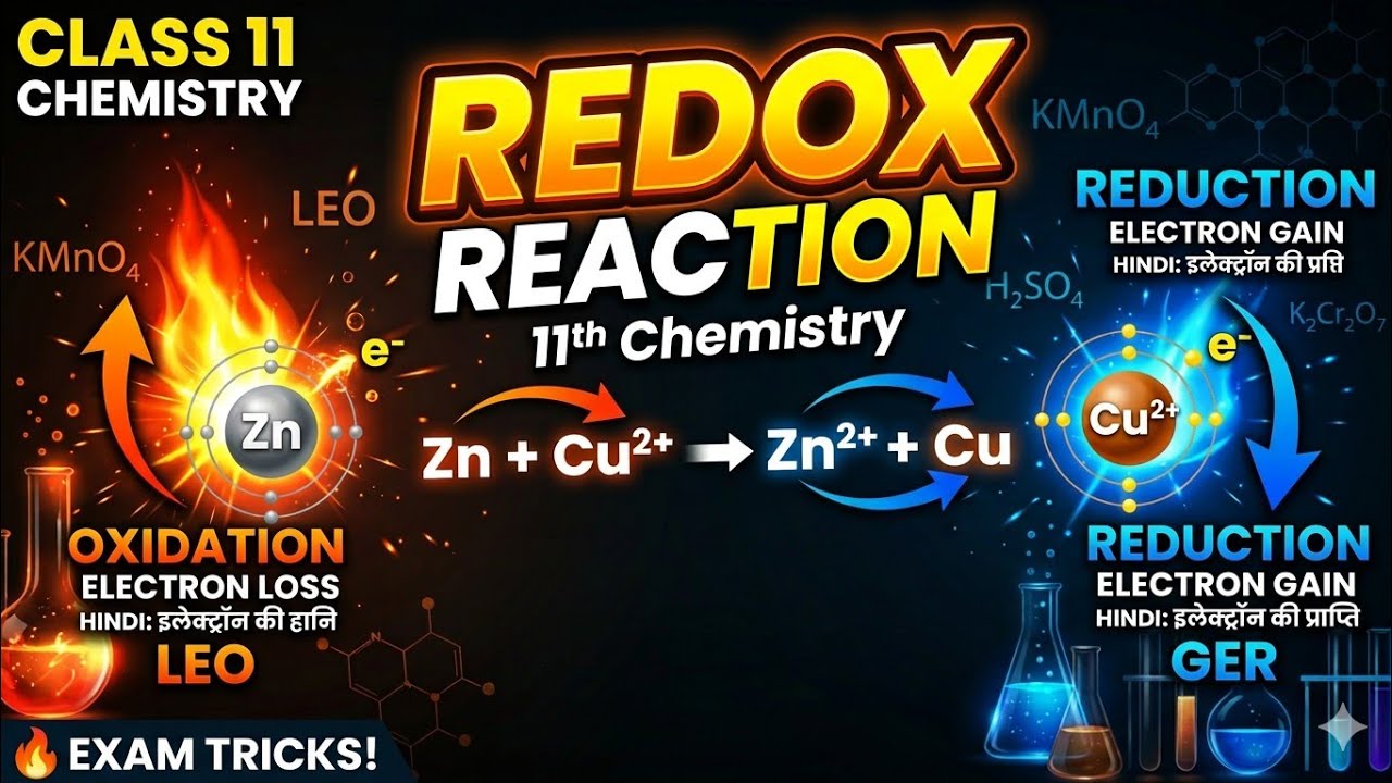 Redox Reaction Part 2 | Chemistry class 11 NEET IIT-JEE @HirakCosmos 