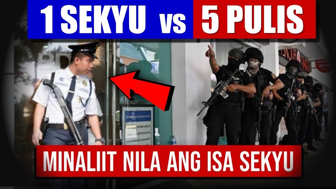 Matapang Na Security Guard Nilabanan Ang 5 Mga Pulis | BPI Bank Robbery