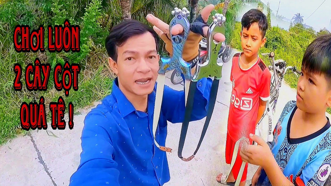 Ná Cao Su || Chủ Nhật Cùng Tem Đi Săn Kiếm Mồi Nhậu Bất Ngờ Gặp 2 Ná Thủ Nhí-HunTing Bird SlingShot