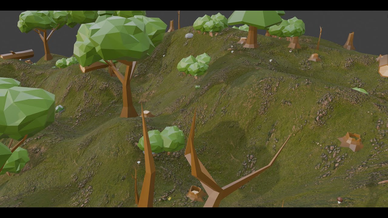 Procedural Generation in Blender - Part 2 Foliage Generation