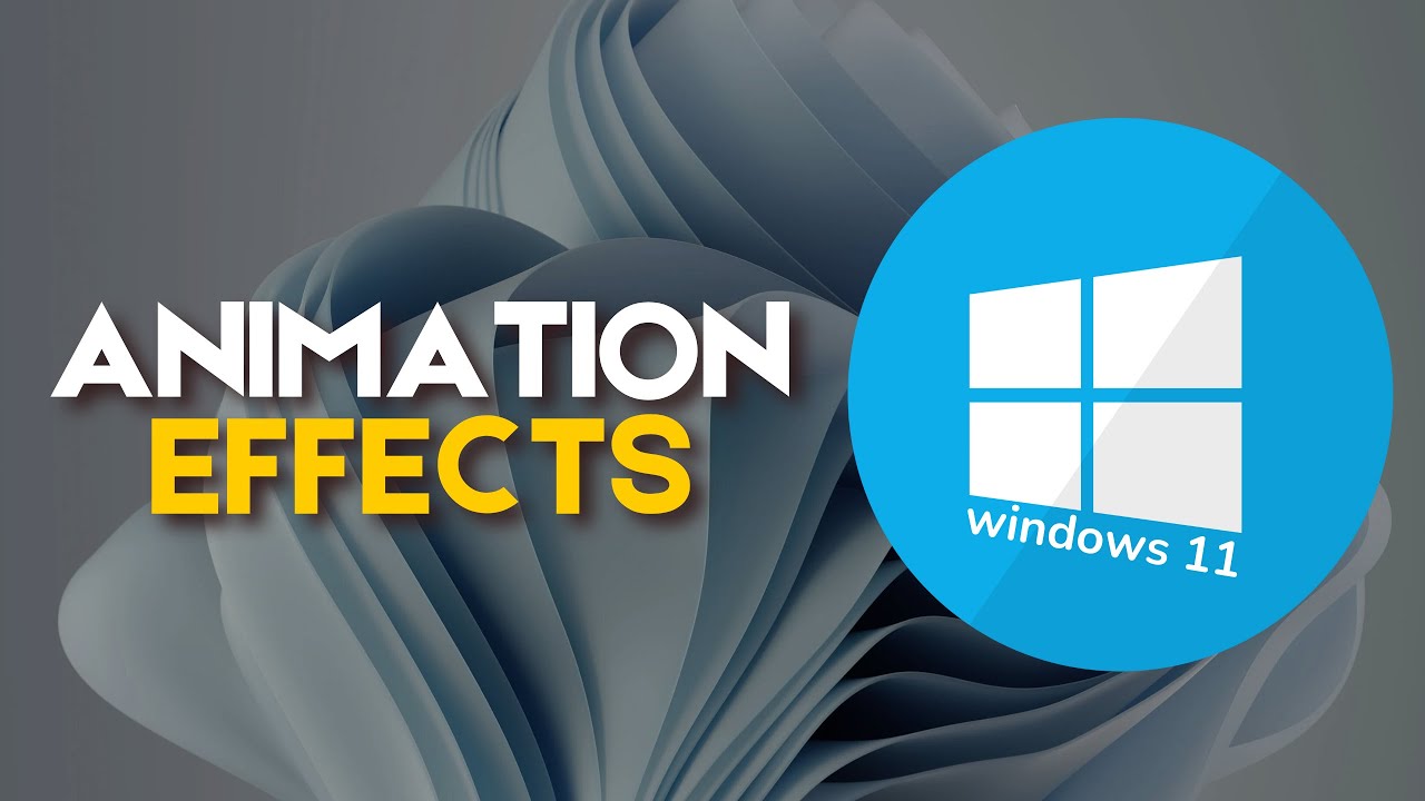 How to Disable Animation Effects on Windows 11