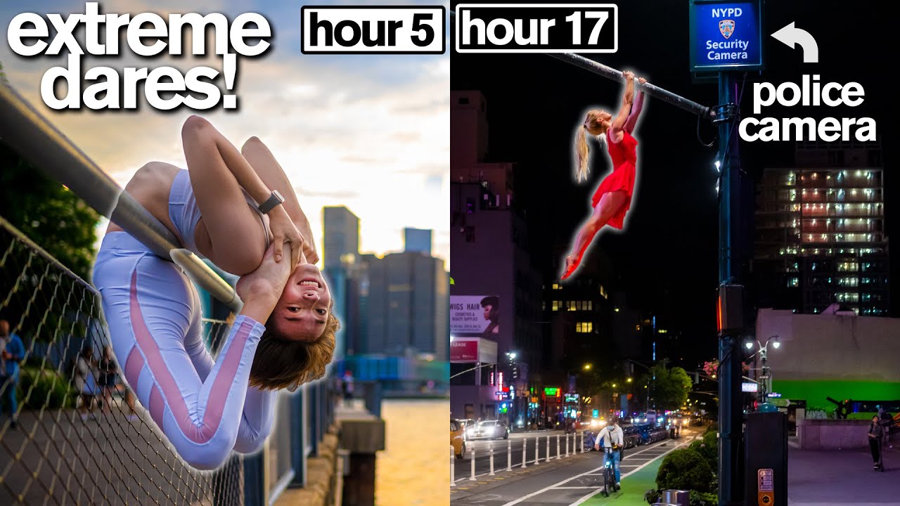 EXTREME 24 HOUR Acro & Contortion CHALLENGE *don't try these dares*