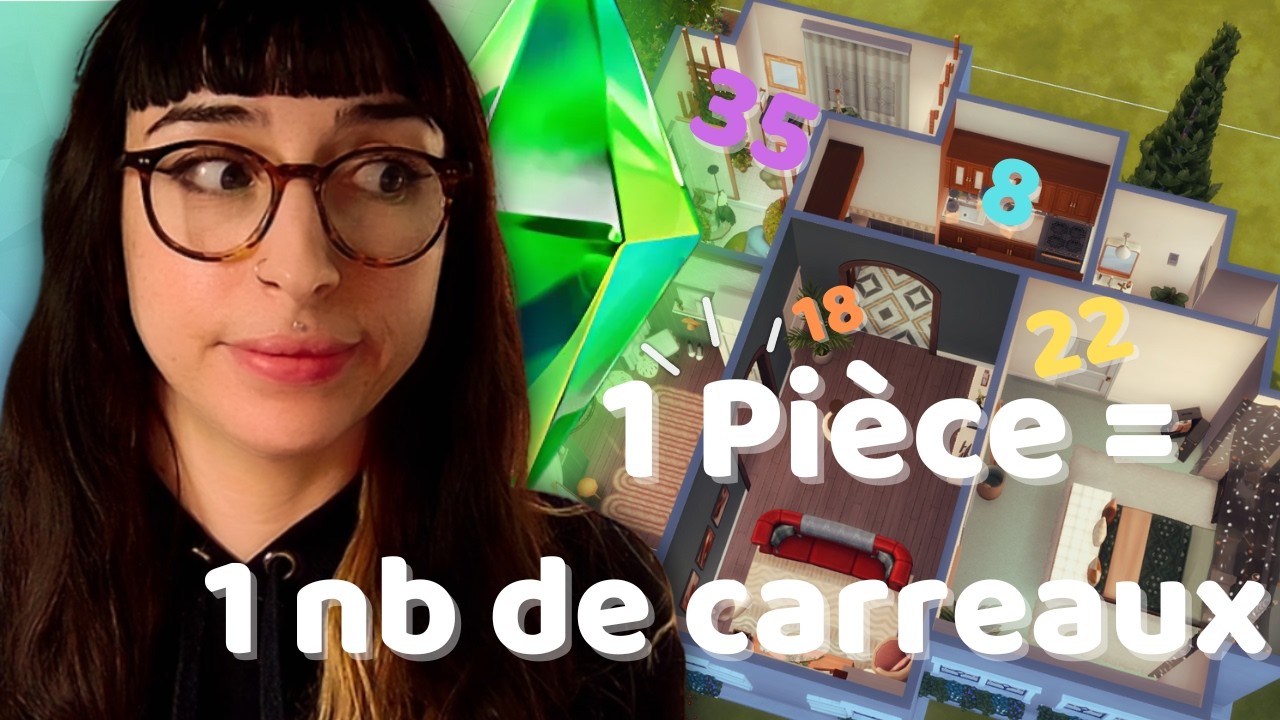 UNE pièce = UN nombre de carreaux ! | CHALLENGE Les Sims 4
