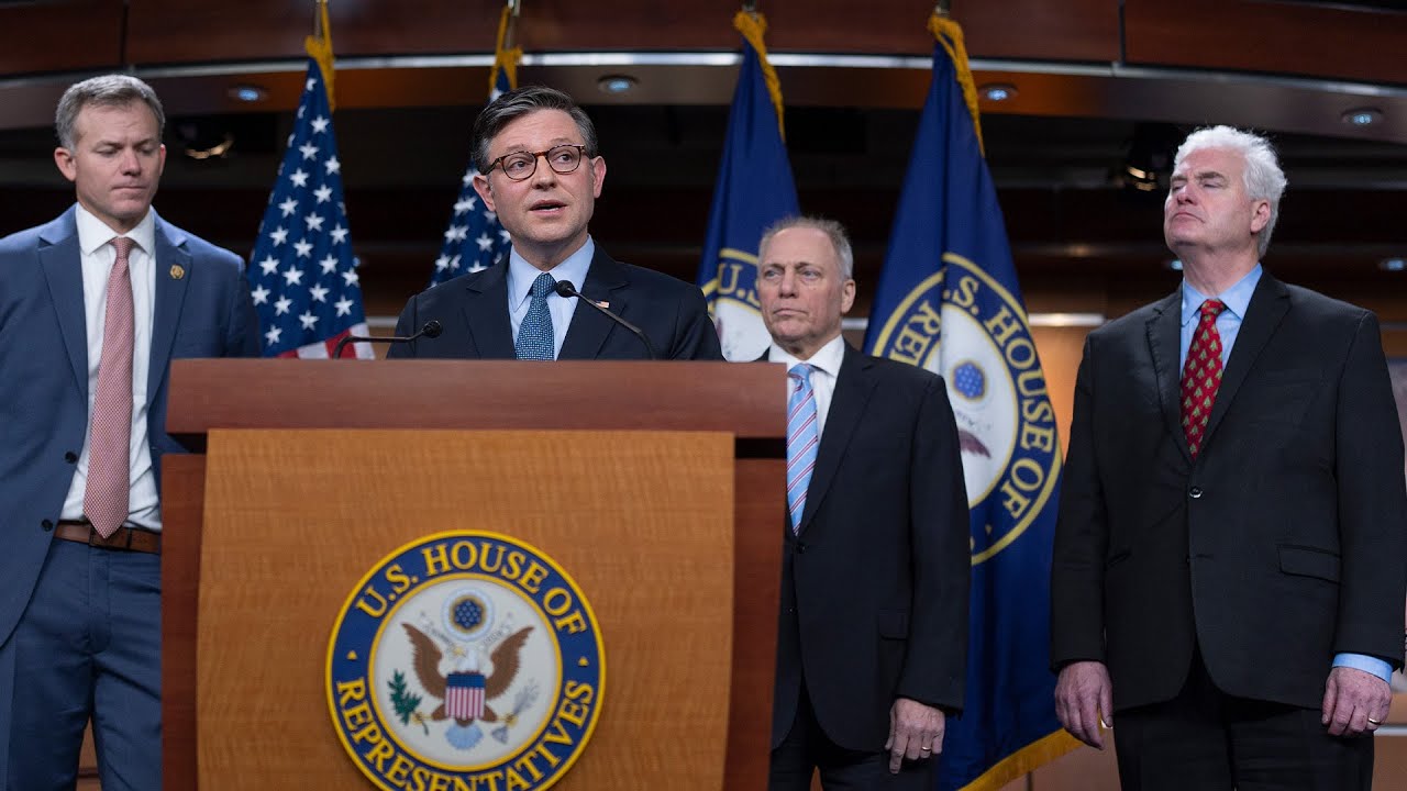 Happening Now: Johnson, House GOP Leaders Give Remarks On Day 22 Of Shutdown