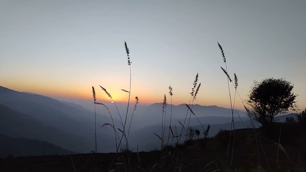 NagTibba Base Camp Sunset View  #nature #mountains #hikes #india #nagtibba #masaifi #ukhikes