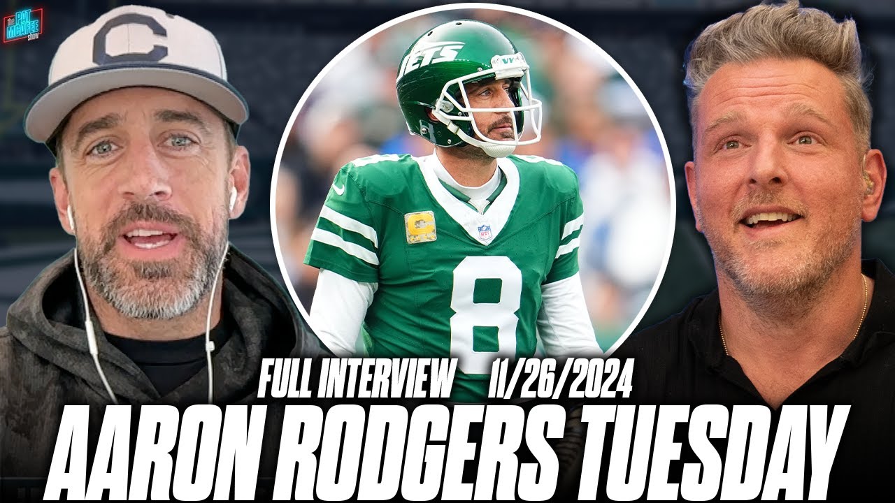 Aaron Rodgers Weighs In On Rumored Drama With Jets, Favorite Thanksgiving Foods & More | Pat McAfee