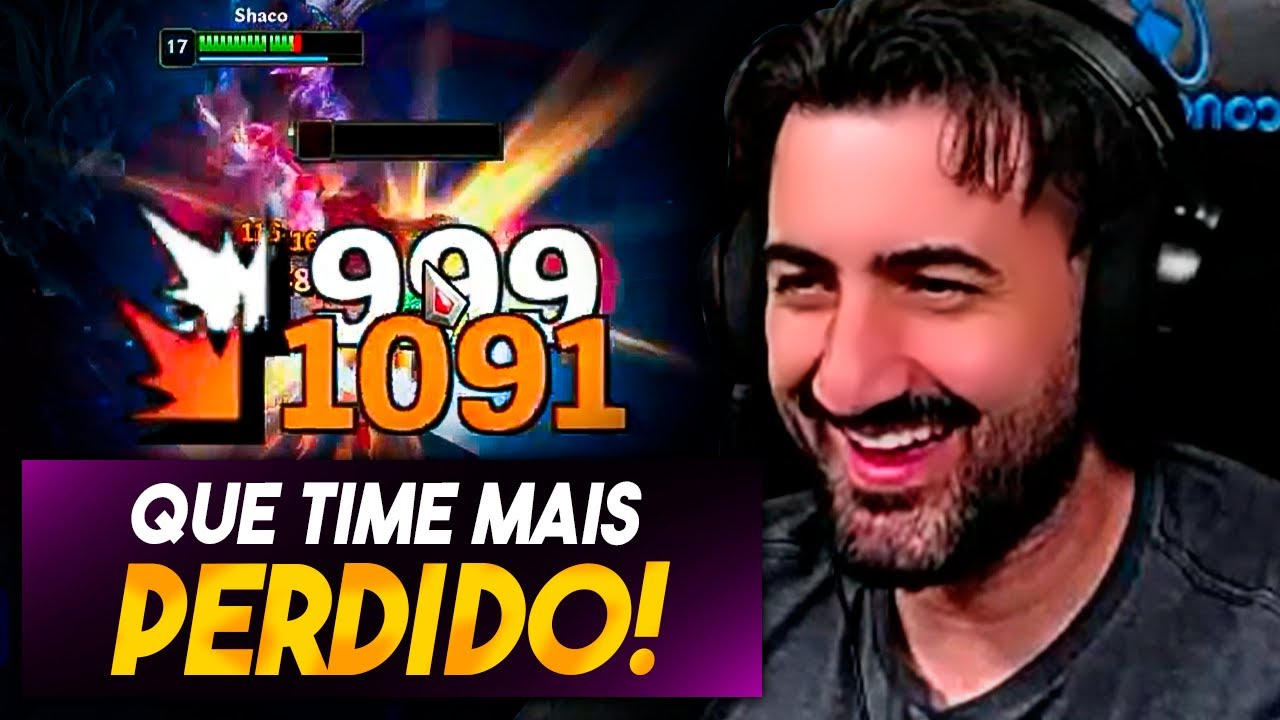 VIRADA &Eacute;PICA DE SHACO COM UM TIME MUITO PERDIDO!