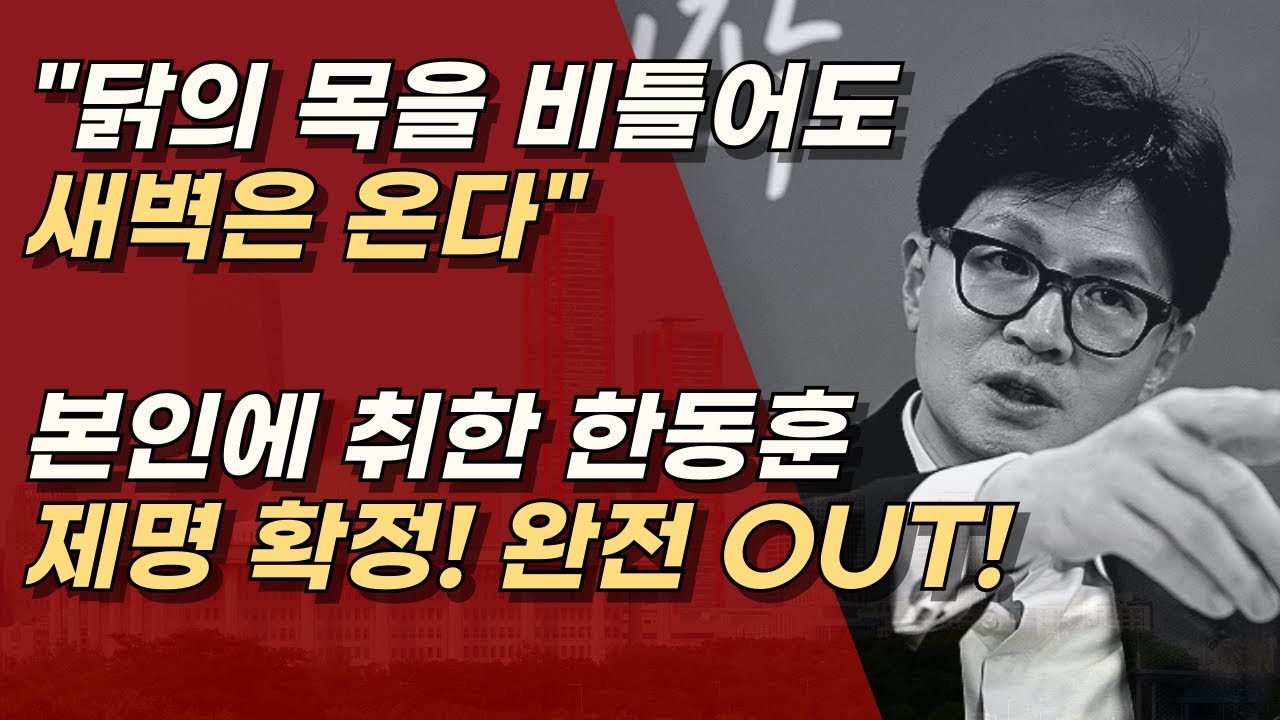 제명이 확정된 한동훈, 당에서 제명된 것이 의원직 제명 된 것과 같나? ㅣ서정욱TV