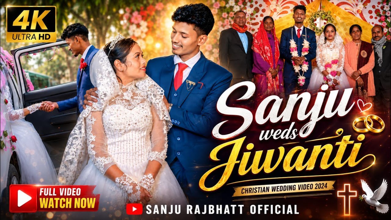Christian Wedding video 2024 // Ps. Sanju Rajbhatt Weds Jiwanti Xess // Siliguri,  Bagdogra