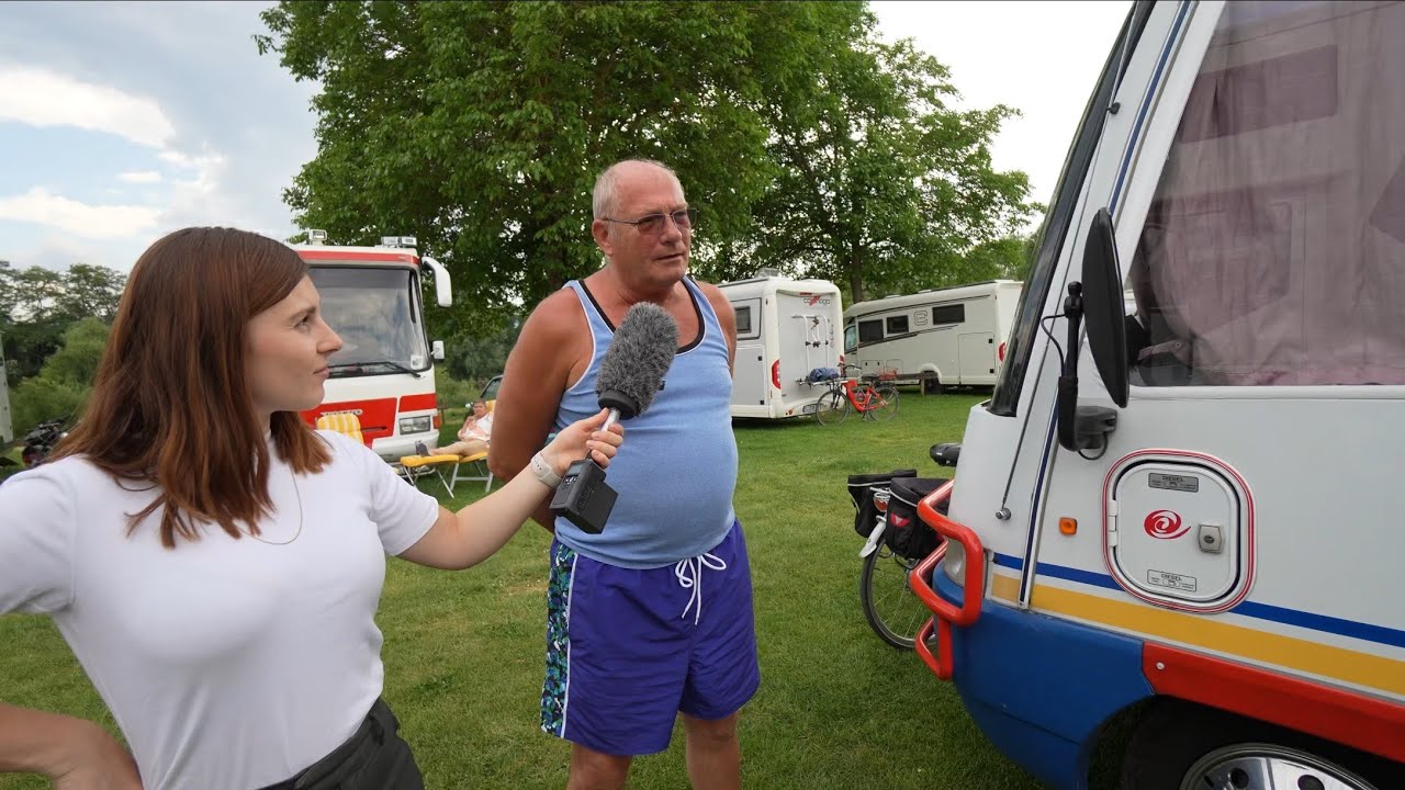 MIT EURA MOBIL OLDTIMER WOMO AN DIE MOSEL 🇩🇪 DEUTSCHE PROFI CAMPER auf dem XXL STELLPLATZ bei Trier
