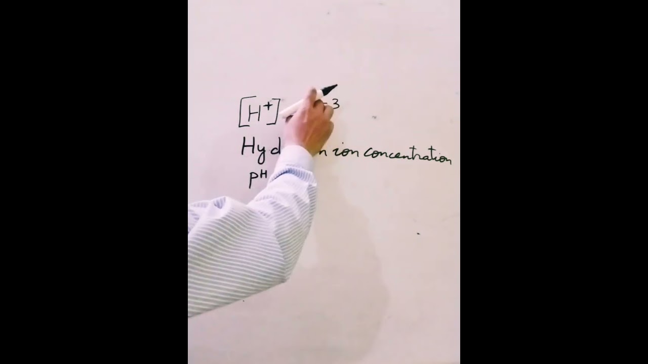 How to find out pH of a substance if it's Hydrogen ion concentration is given. #shorts #shortsfeed