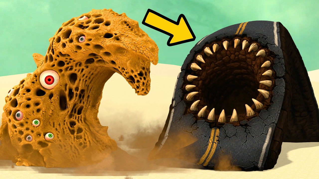 New Road Eater Vs All Trypophobia Monster Creatures In Garry's Mod