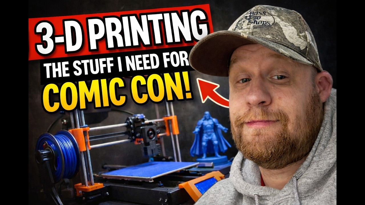 3D PRINTING THE STUFF I NEED FOR COMIC CON!