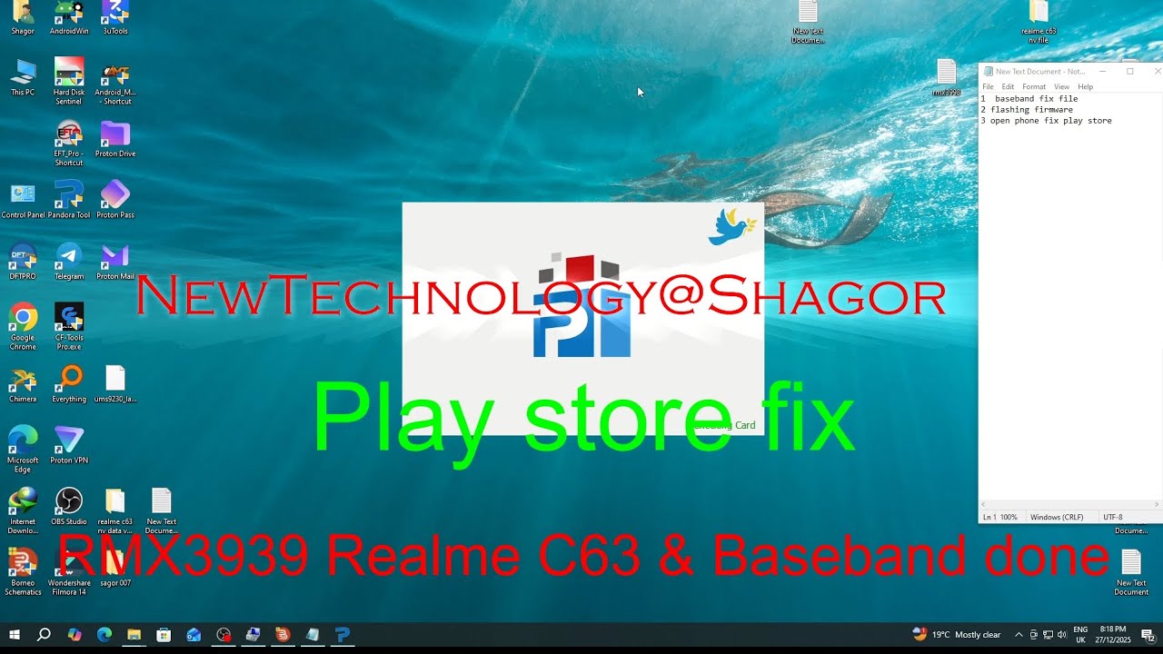 Realme c63& Baseband & Play store fix