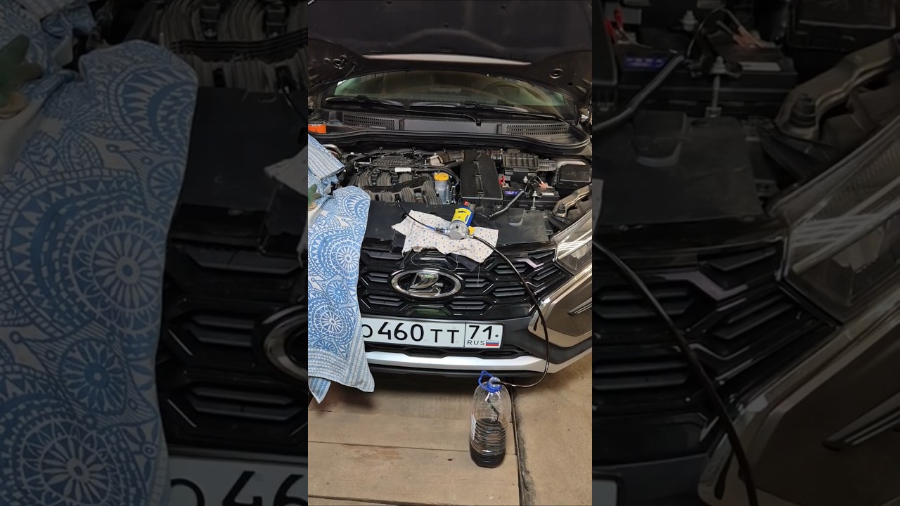 Опять масложор? Замена масла насосом на Lada Vesta NG 1.8 и крутая маслозаливная воронка