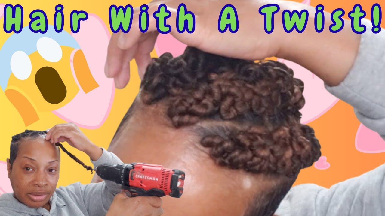 😱Wait… Did She Just Use a Drill to Style Her Hair?! 😱🔥