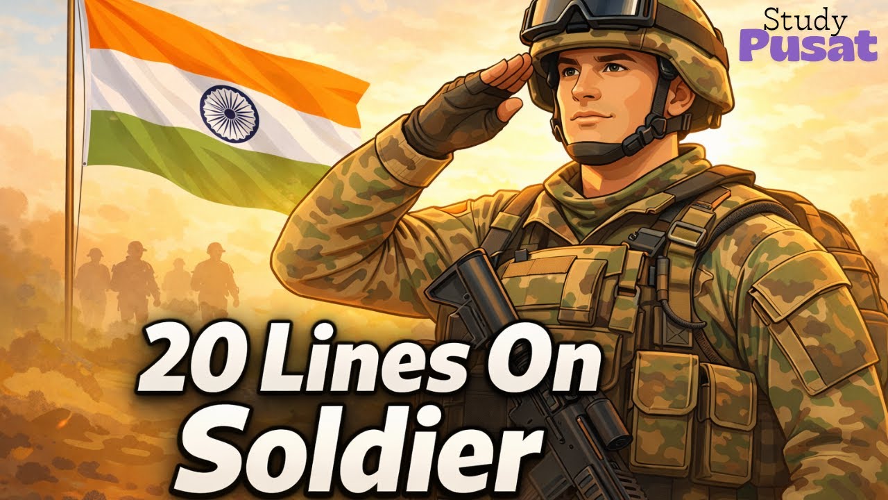 20 Lines on Soldier // Republic Day's Special // Spiel Boy // #study #soldier #20lines