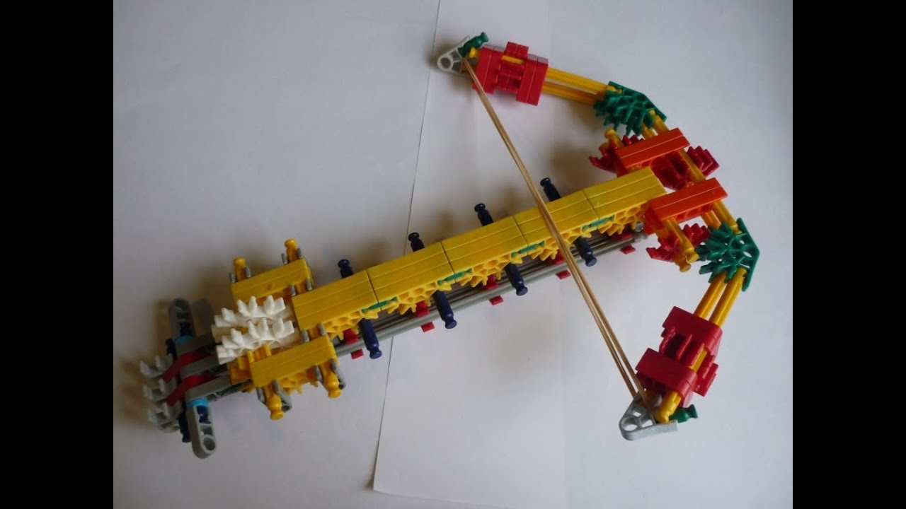 knex crossbow instructions how to make a powerful knexgun
