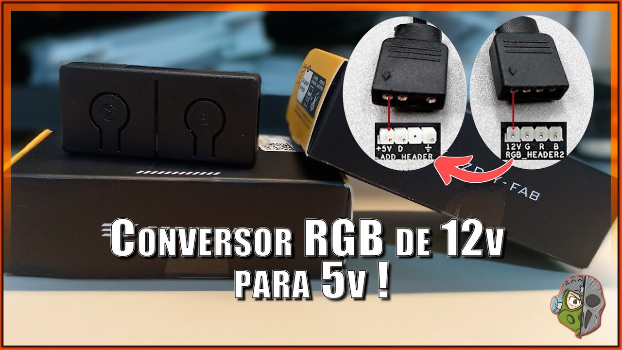 📦 EZDIY-FAB Conversor de RGB 12v para 5v funciona? l Instalação l Unboxing! l Instruções!