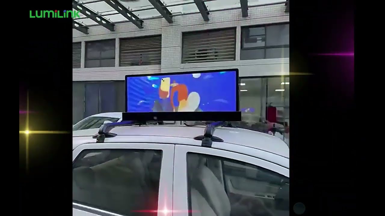 Taxi Top Advertising LED Display Screen-High Visibility