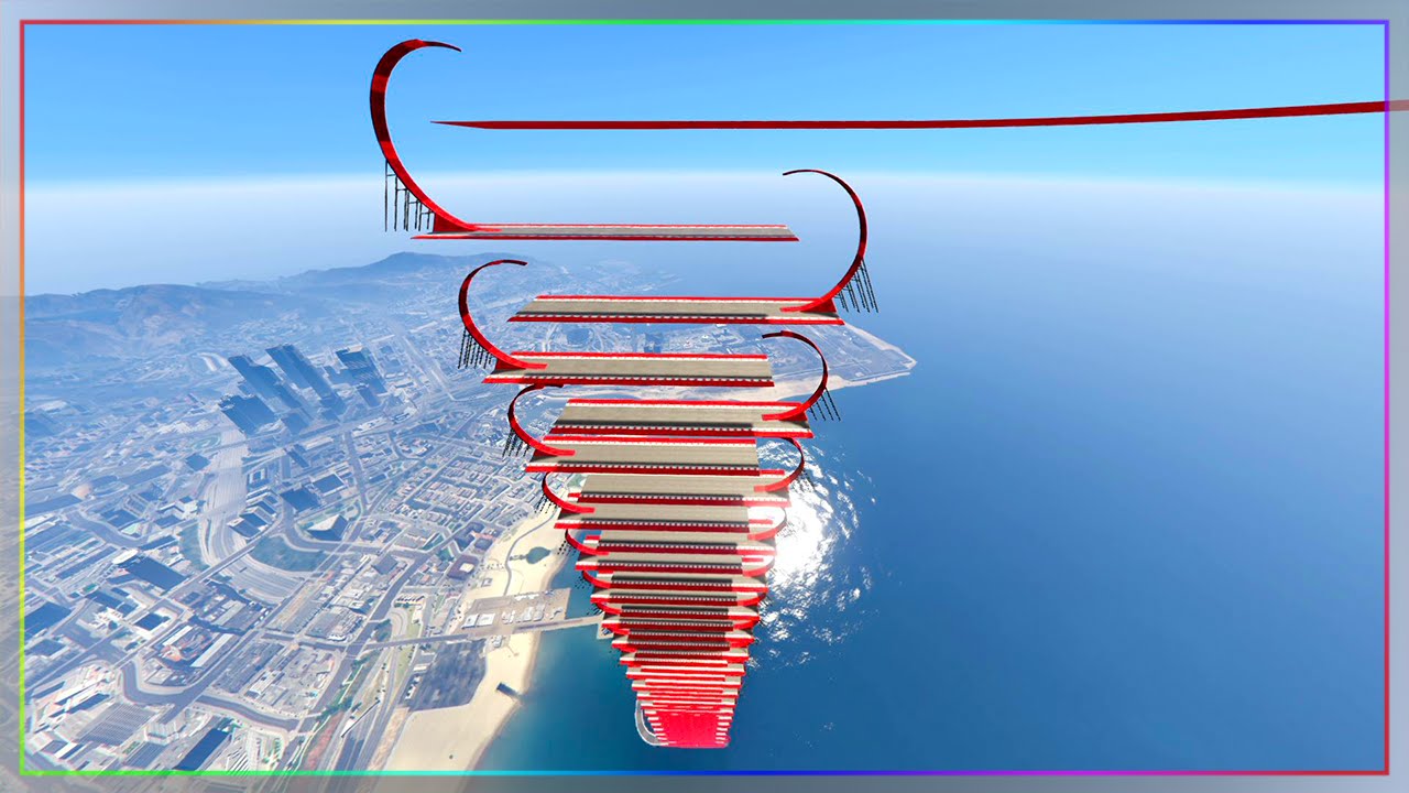 HALF LOOPS + BIG RAMPS ! GTA 5 ONLINE