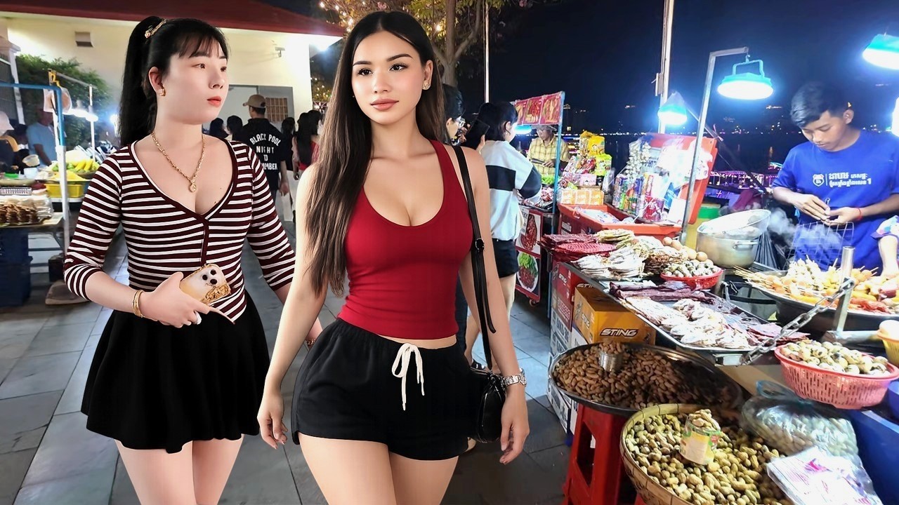 Best Cambodia Street Food 2026 - Sunday Walk at Riverside Food Market, Phnom Penh