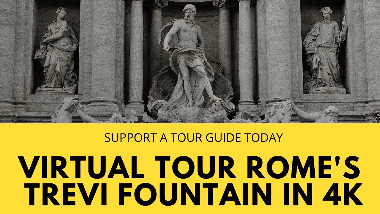Rome's Trevi Fountain virtual tour with expert local guide in 4K