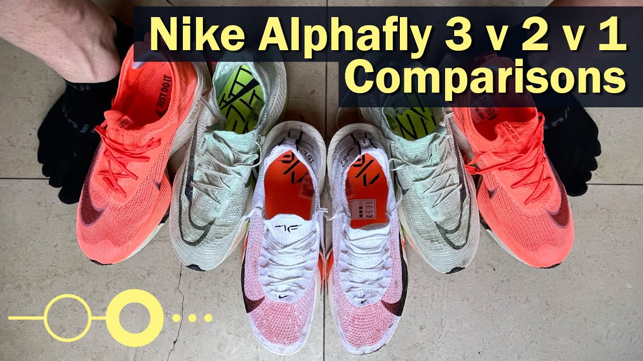 Nike Alphafly 3 против Alphafly 2 против Alphafly 1: сравнения