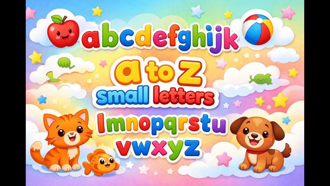 a to z Lowercase Letters | abcd alphabets learning for toddlers