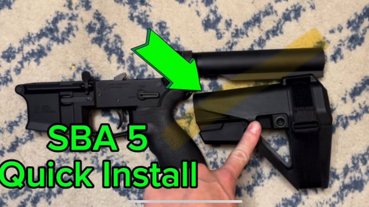 Как установить скобу SBA 5