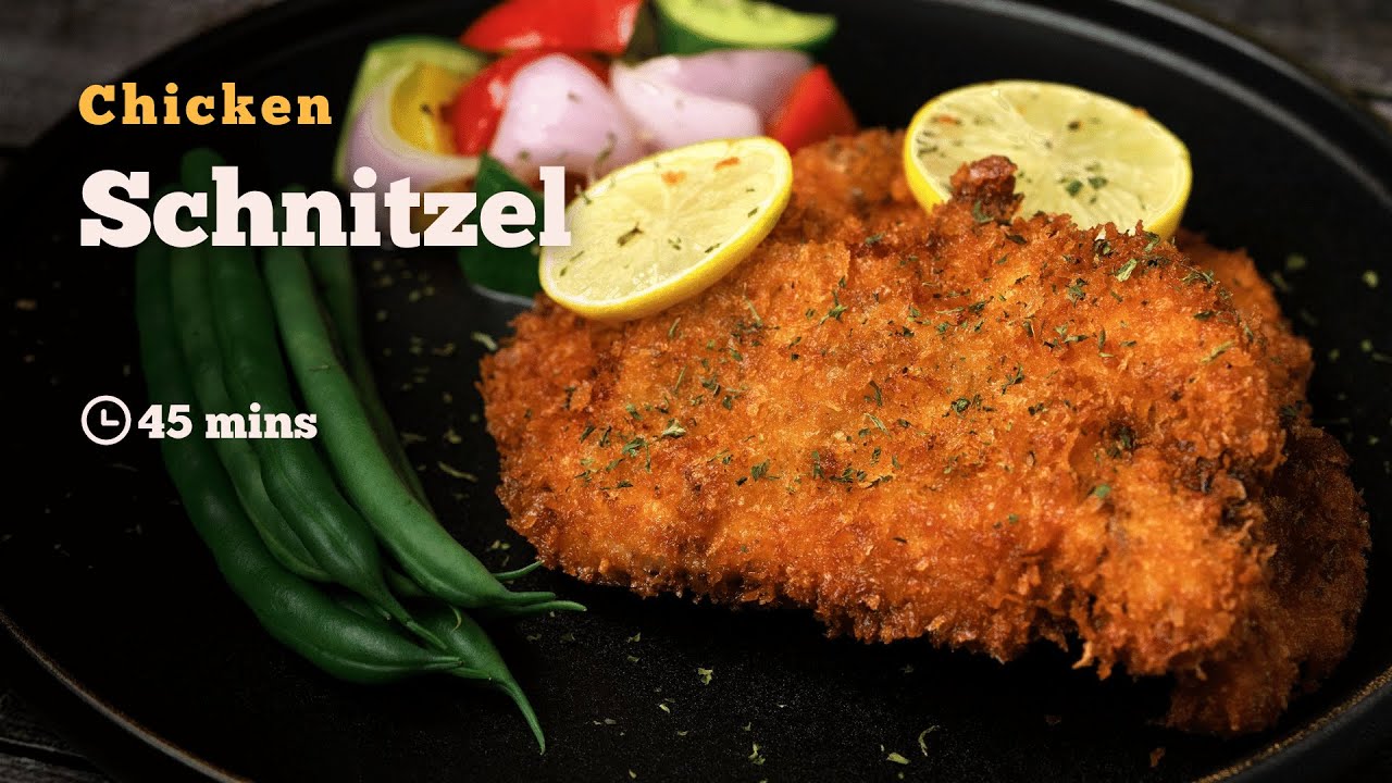 Chicken Schnitzel | Chicken Schnitzel Recipe | Wiener Schnitzel | Cookd