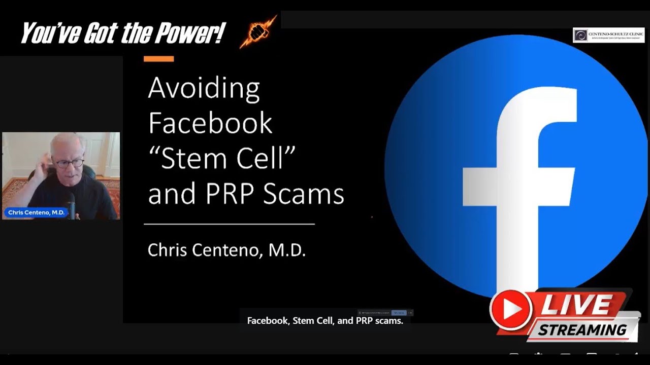 Avoiding Facebook Stem Cell and PRP Scams