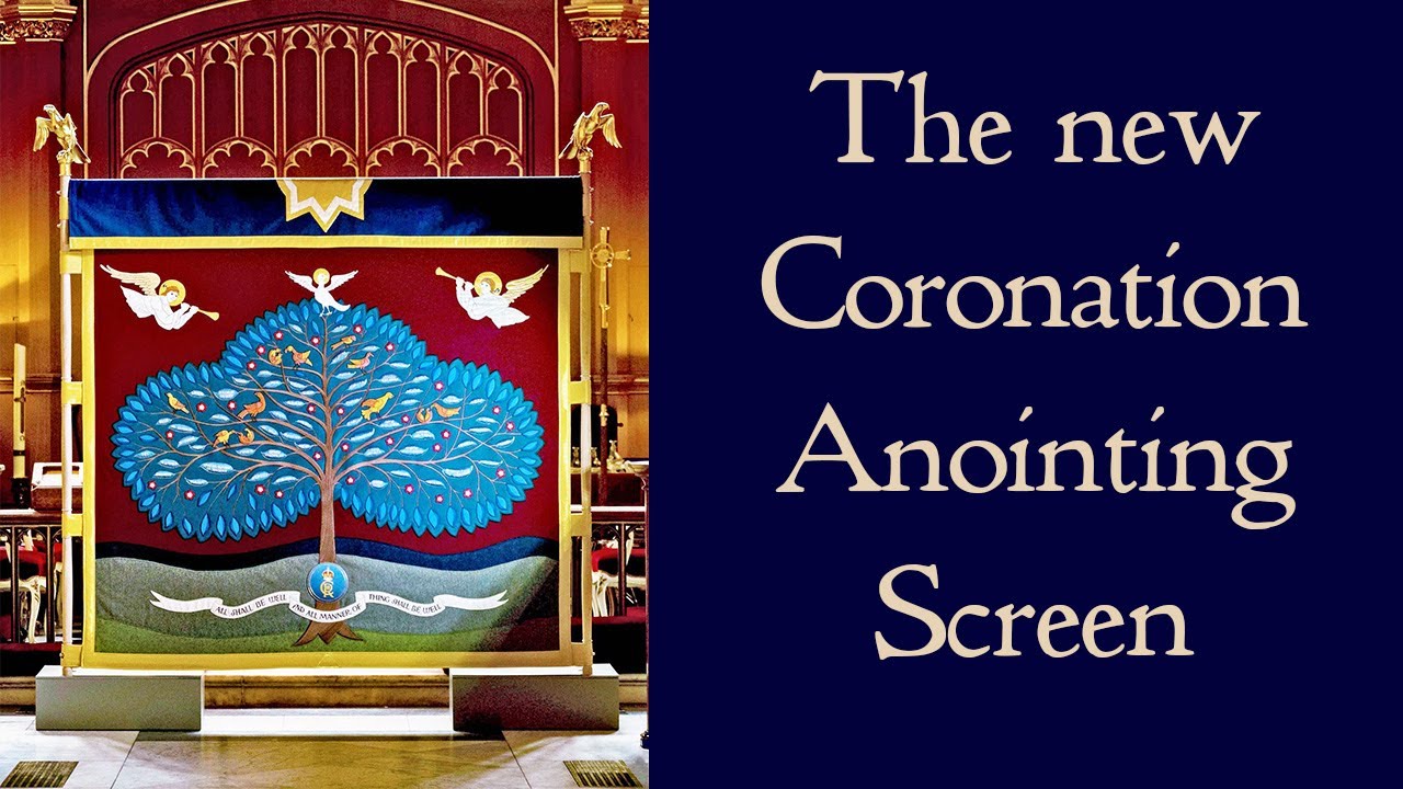 The new Coronation Anointing Screen of Charles III