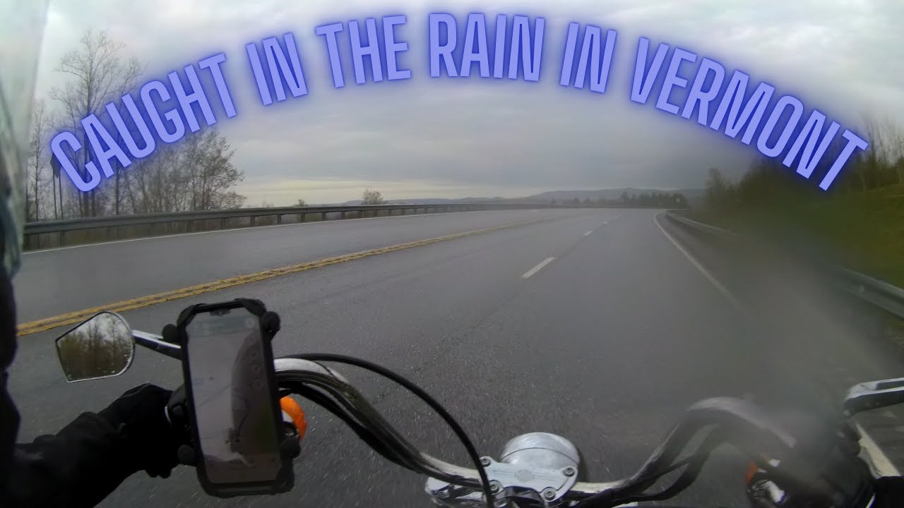 Caught in the rain in Vermont on my 2001 Harley Davidson Wide Glide