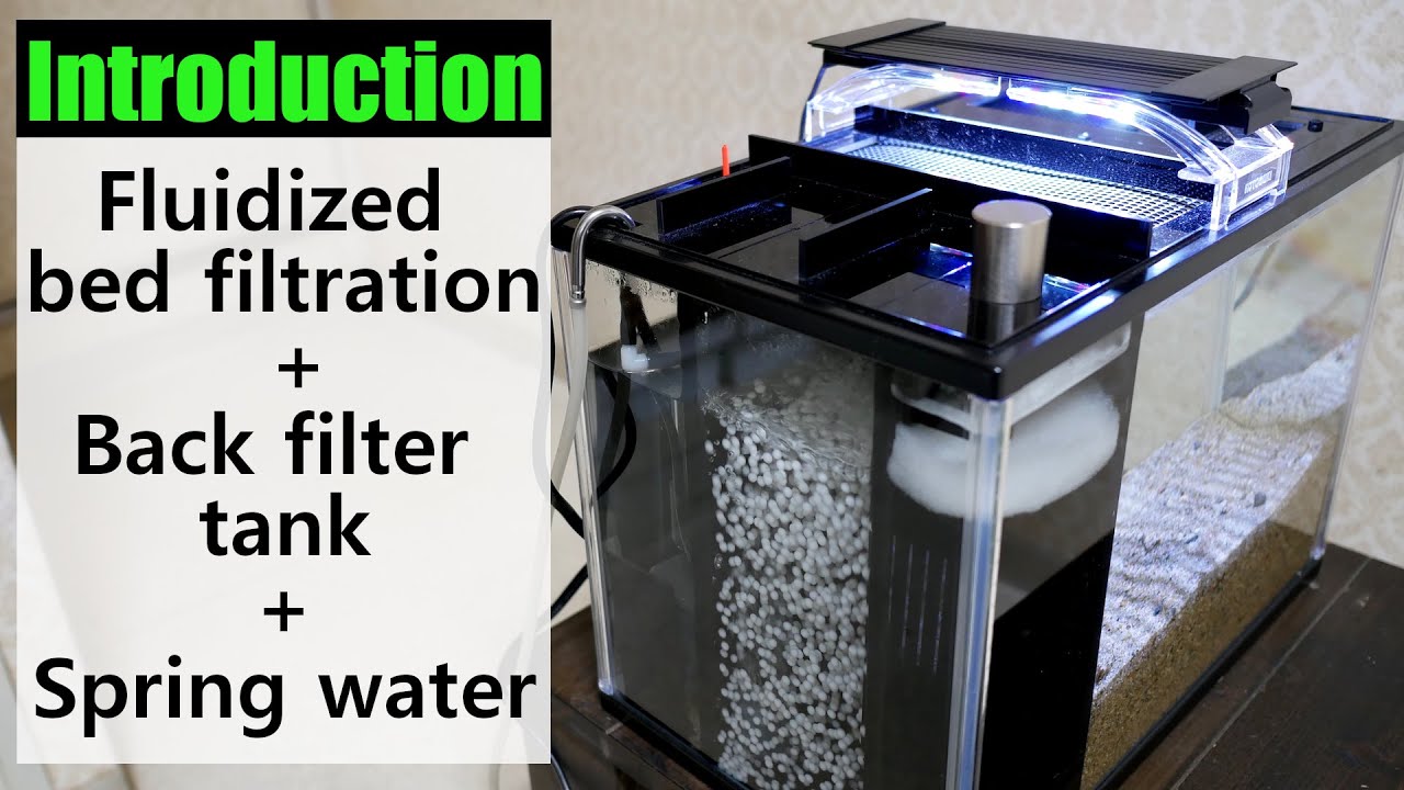 DIY Nano Aquarium : Fluidized bed and a back-filtering water tank