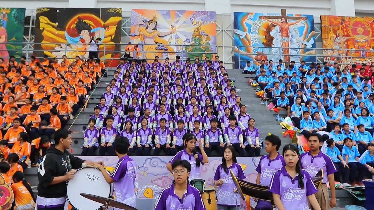 กองเชียร์คณะสีม่วงอสนี l กีฬาสีโรงเรียนโยธินบูรณะ 2568