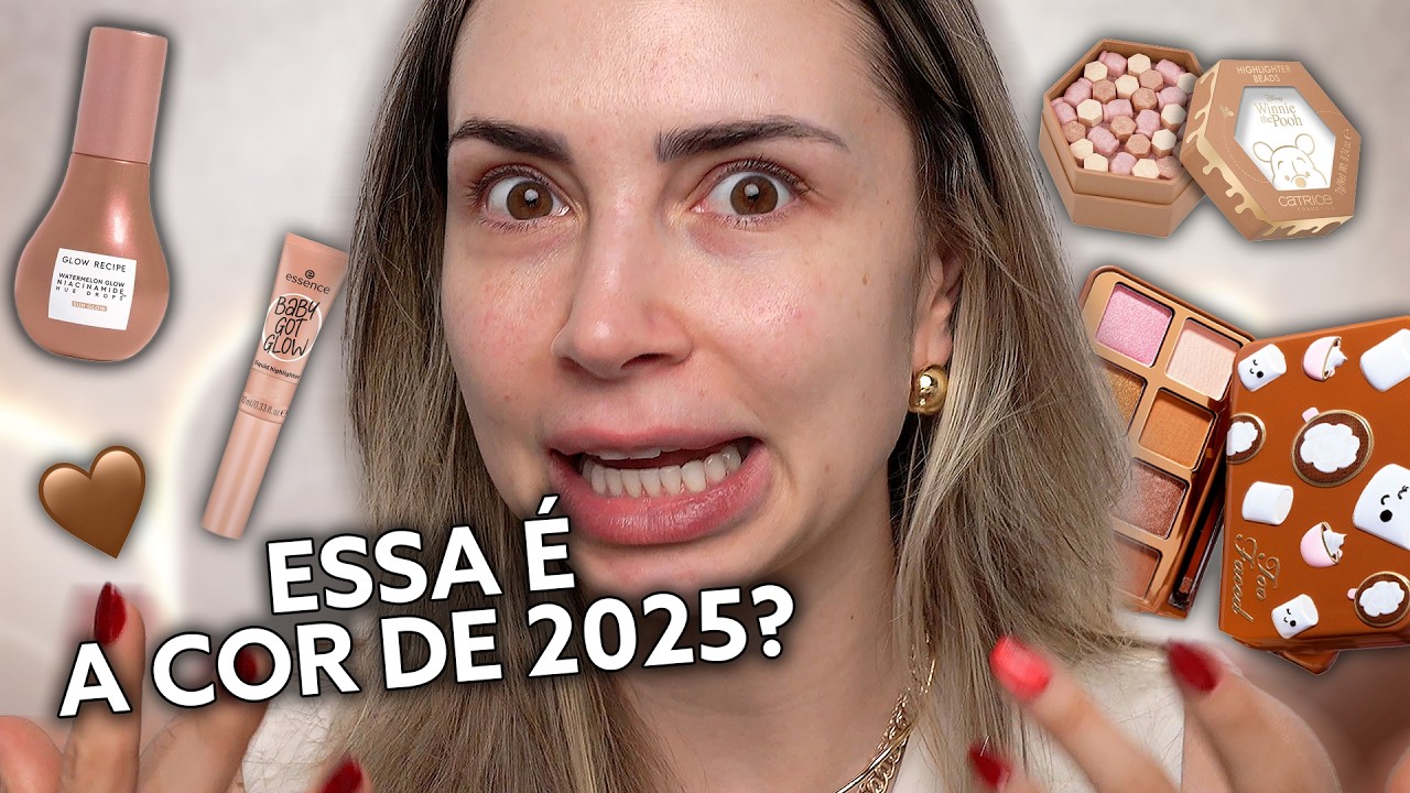 MAKE COM A COR PANTONE DE 2025: MOCHA MOUSSE
