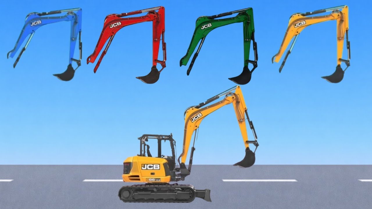 CORRECTLY GUESS EXCAVATOR JCB CONSTRUCTION VEHICLE