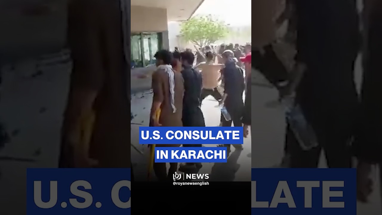 Hundreds try to storm US consulate in Pakistan's Karachi