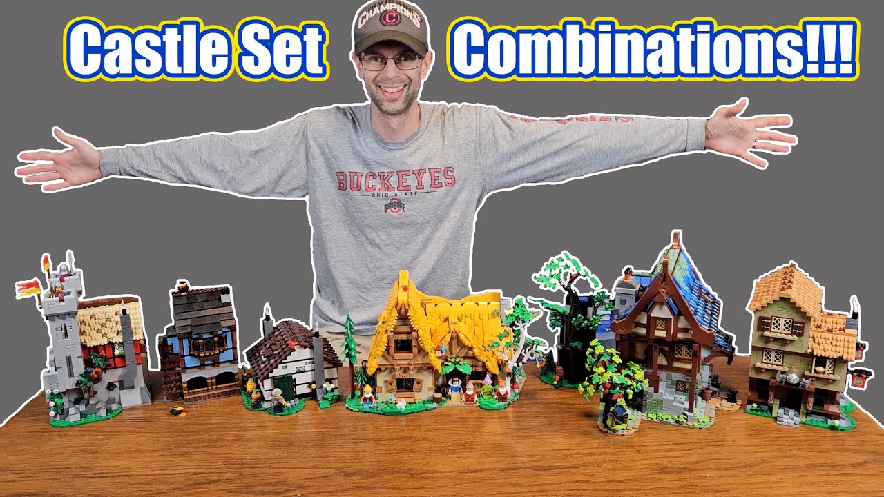 Combining the Dwarfs' Cottage with Lego Castle Sets!