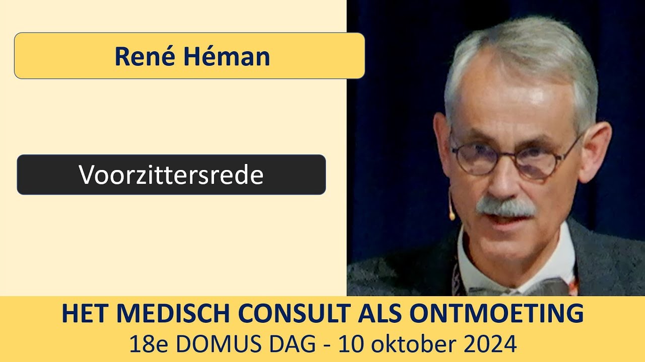 Lezing Domus Dag 2024 door René Héman: Voorzittersrede