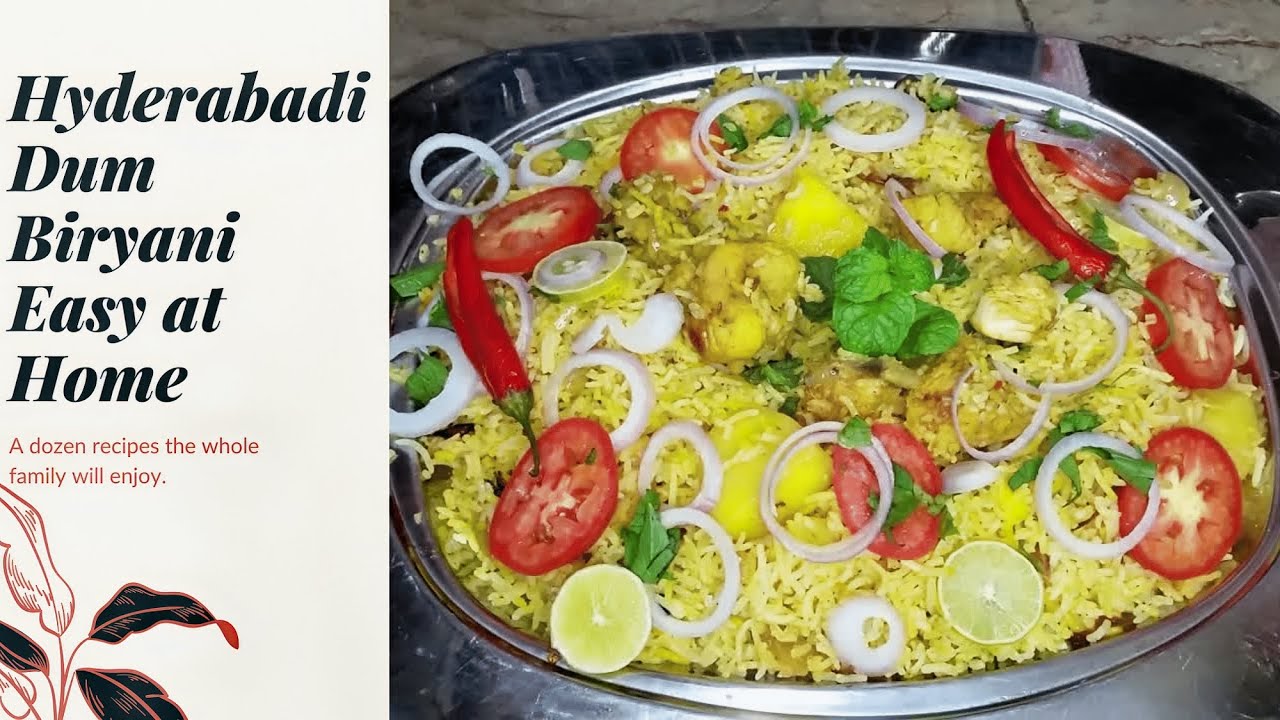 Hyderabadi Dum Biryani Easy at Home ▶How To Make Hyderabadi Biryani