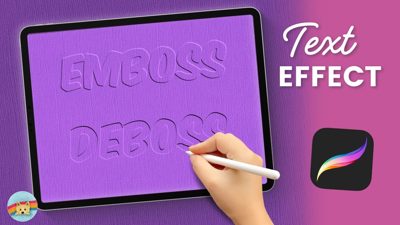 Beginner to Expert Embossed text in Procreate in just one video!